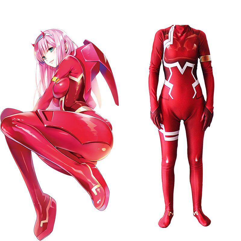 Stunning Anime Darling In The Franxx Zero Two 02 Cosplay Sexy Bodysuit For Women