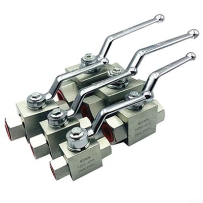 500 Bar Ball Valve Carbon Steel Hard Seal Manual Rubber