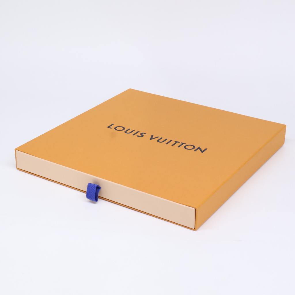 LOUIS VUITTON [/25 year made] M96866 Carre90 From the Cloud 100% Silk scarf Bleu DenimUsed