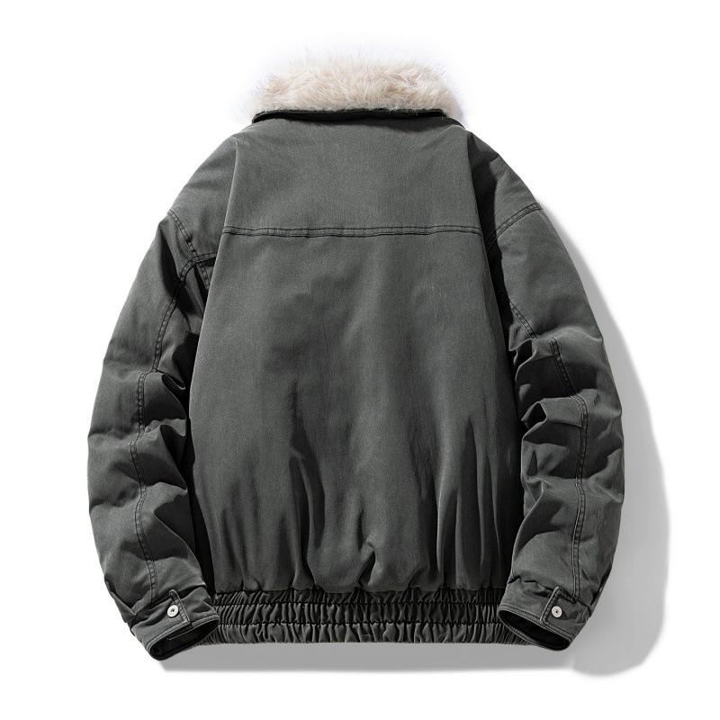 Retro American Style Men's Versatile Cotton Padded Jacket - Thickened Autumn/Winter Outerwear by LEE.
