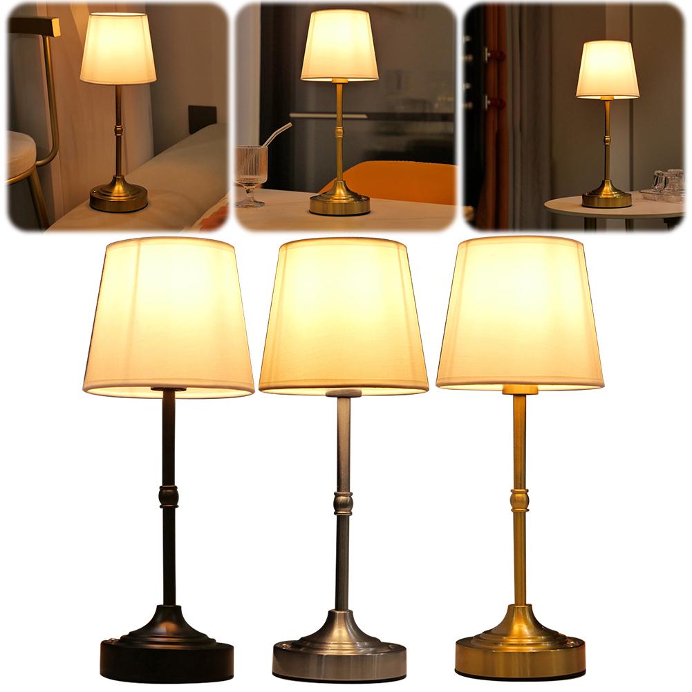 Dimmable Table Lamp Decorative Reading Light Touch Control Rechargeable Sleeping Light Vintage Atmosphere Light for Home Decor