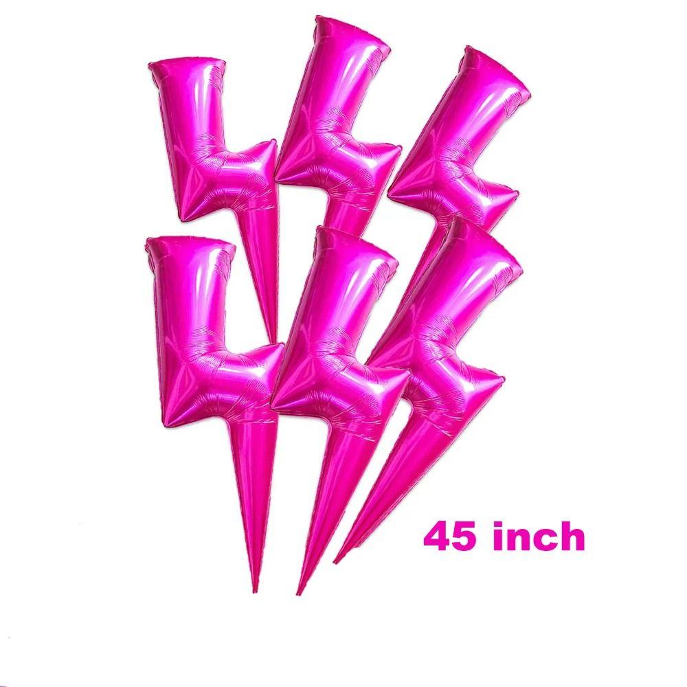 Lightning Shape Lightning Bolt Foil Balloons 34/45 Inch Flash Balloons Cowgirl Lightning Balloons