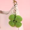 Cute Crochet Keychain Funny Knitted Flower Key Ring Bagpack Pendant Friends Gift Key Rings for Bag