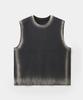 Kueo verwaschenes Rundhals-Tanktop (Gewaschenes Anthrazit)