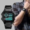   Sport Stainless Steel Men    Water-resistant Digital Backlight Man Wristwatch Male Relogio Musculino Chronograph