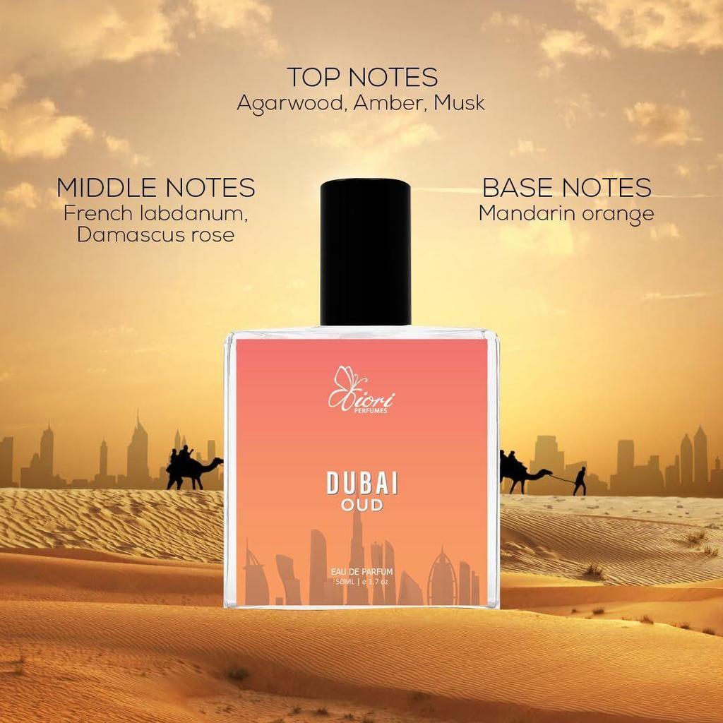Profumo Oud di Dubai per Uomo e Donna | Fragranza Audace di Oud e Ambra | Profumo Unisex a Lunga Durata, Muschiato e Legnoso | Eau De Parfum 50ml |
