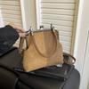 Women Fashionable Shoulder Bag Large Capacity Retro Handbag Clip Crossbody Bag Travel Shopping Work Shoulder Bag