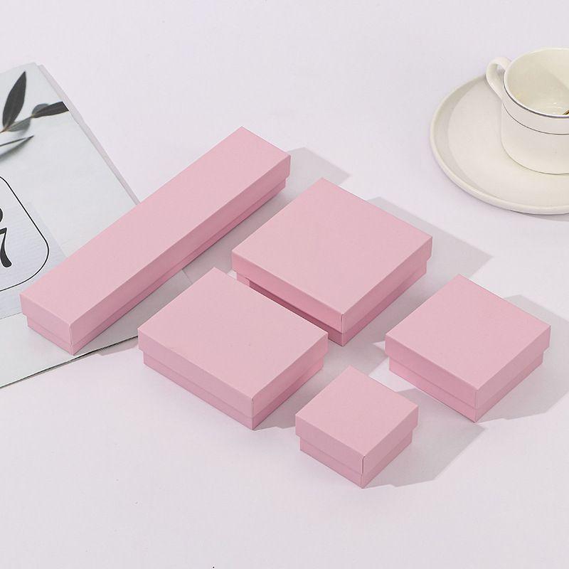 Stylish Cardboard Jewelry Box For Ring And Necklace Sleek Storage Packing Organizer