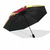 1pc Tom and Jerry Automatic Folding Umbrella - Compact 8-Rib Design, Durable Plastic & Iron1336L
