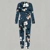 Women Crew Neck Long Sleeve Top And Straight Trousers Two Piece Comfortable Daily Matching Outfit