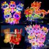 Luminous Cartoon Clip Balloons with Aluminum Film and Handheld Rod - Glowing Balloons for Night Market Stalls