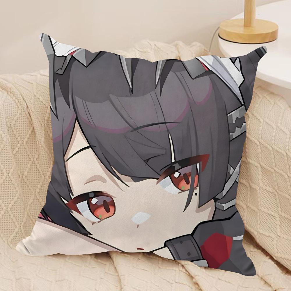 Ellen Joe Zenless Zone Zero Cushion Cover Silky Short Plush Invisible Zipper Dustproof Sofa Pillow Case for Home Decor