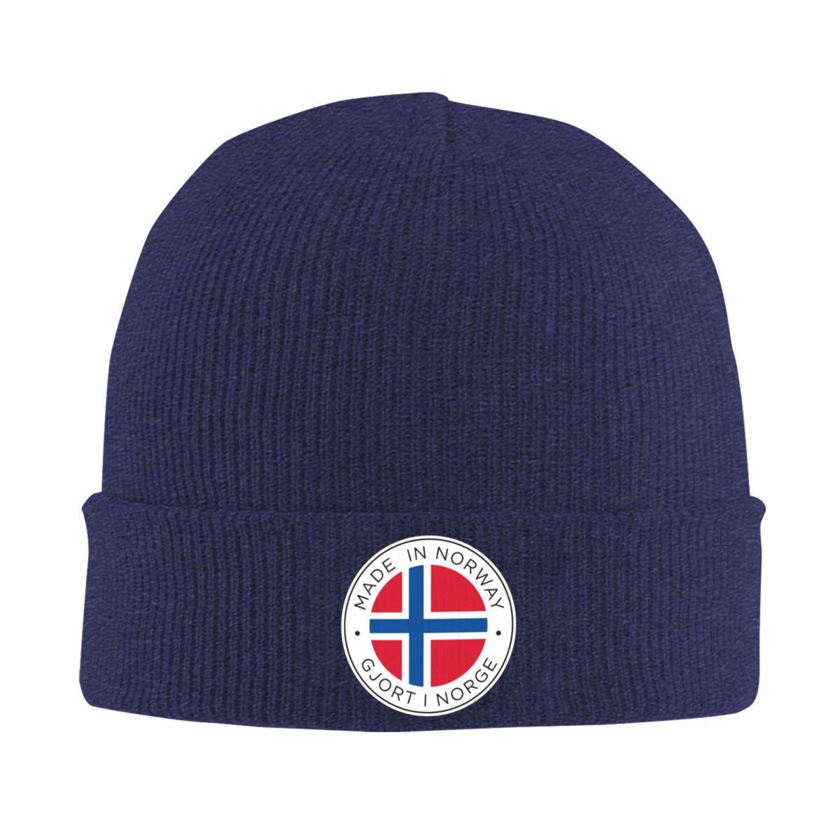 

Norway Flag Warm Knitted Cap Hip Hop Bonnet Hat Autumn Winter Outdoor Beanies Hats for Unisex Adult One Size