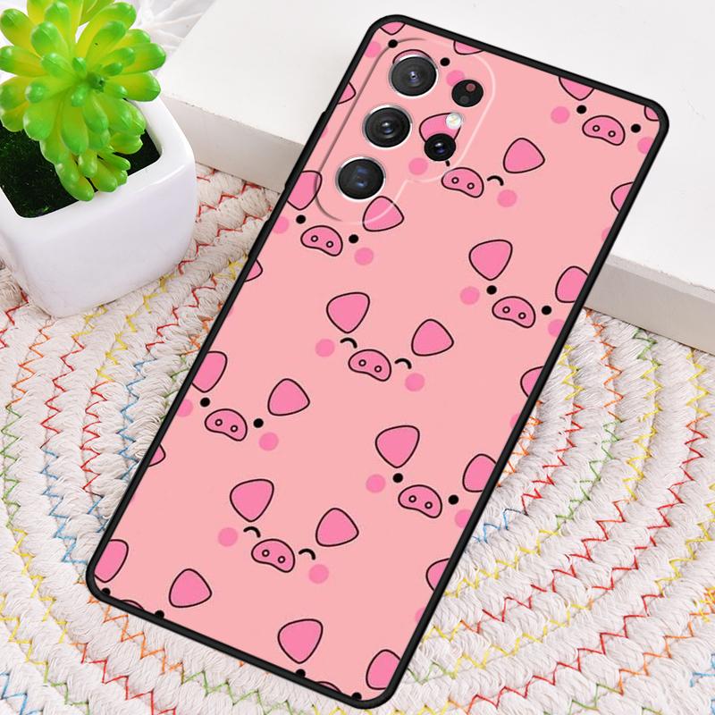 cute pig Phone Case for Samsung Galaxy note 10 pro S26 Ultra S23 S24 FE S25 S21 S22 PLUS shockproof Cove