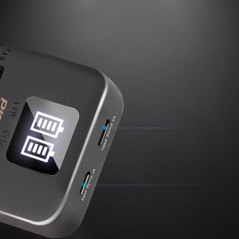 Pinson LP-E17 Dual Slot Charger Dual Charge for Canon EOS 750D RP 760D 77d 800d 2