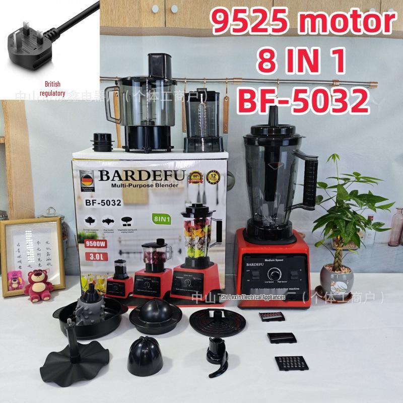 3L 6-in-1 Edelstahl Standmixer & Entsafter: Multifunktionaler Fleischwolf und Mixer