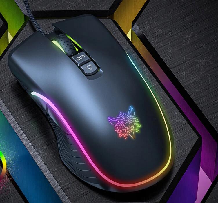 Gaming-Maus ONIKUMA CW905 schwarz kabelgebunden 6 Tasten RGB