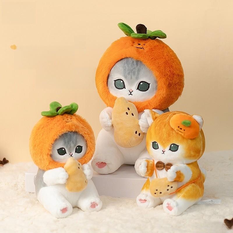 Cat Mofusand Persimmon Peanut Plush Toys Pendant Animal Holiday Dolls Gifts