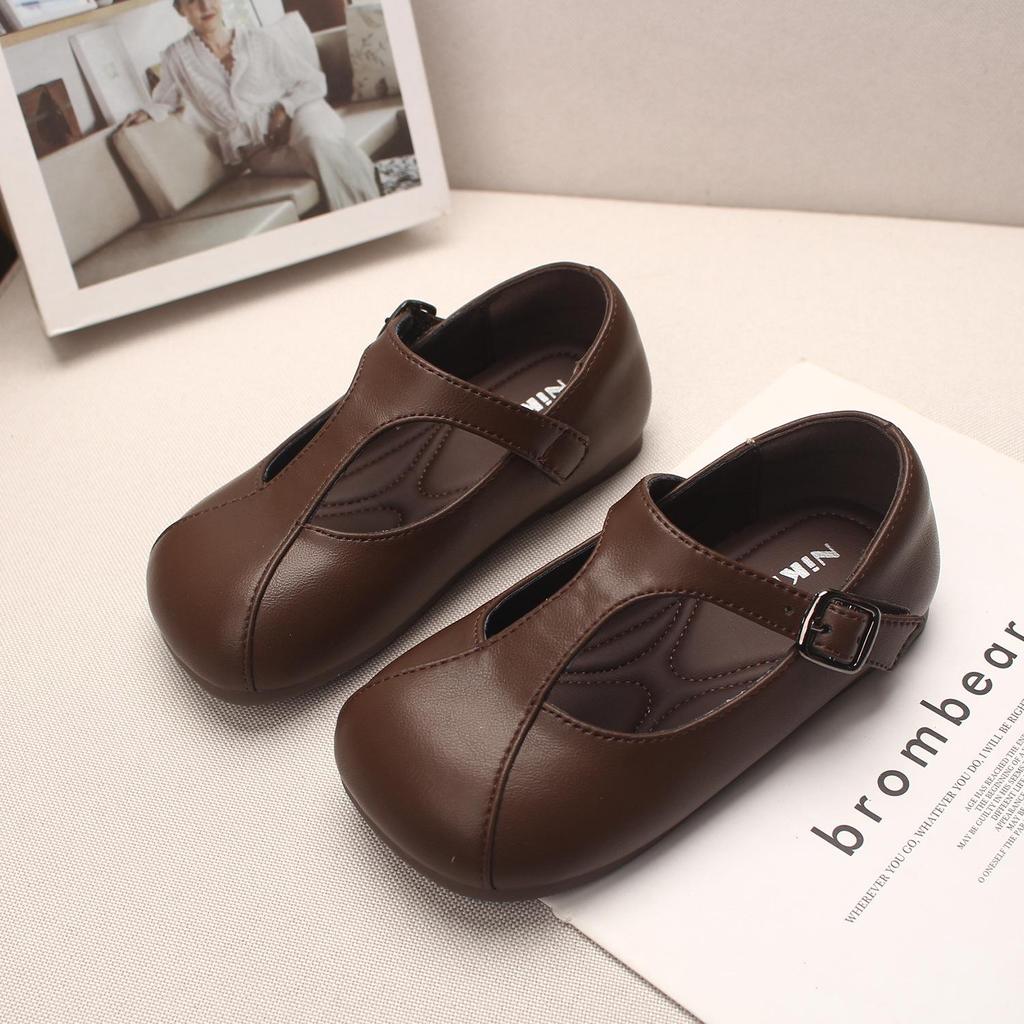 2026 Spring Stylish Girls' Leather Princess Shoes - Toddler Soft Sole Black