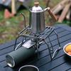 Folding Campfire Grill Stove Stand Stainless Steel Camp Fire Cooking Racks Grill Stove Stand for Outdoor Camping Hiking