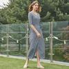Lipbbam Creora Romona Maxi Long Wrap Dress 3 4 Sleeve Ldm10cn01