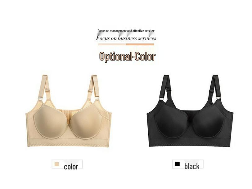 Plus Size Seamless Sexy Push-Up Underwire Bra with Side Support