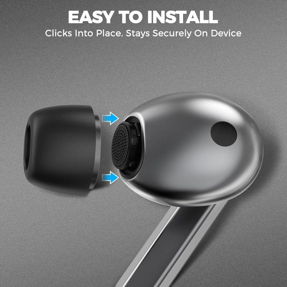Nakładki Do Słuchawek Samsung Galaxy Buds 3 Pro W Rozmiarach S / M / L Czarne - 3 Szt.