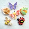 Creative Insect Cartoon Refrigerator Magnets 6pc Set Including Dragonfly Bee Ladybug Butterfly Beetle Snail Kitchen Decorative Magnets
