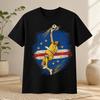 2026 Vozinha Ritratto Bianco e Nero Collage Riempire Lettera Vintage Cotone Lavato Vintage T-shirt Vozinha Capo Verde Cerchio Stella Bandiera Striscione Calcio T-shirt