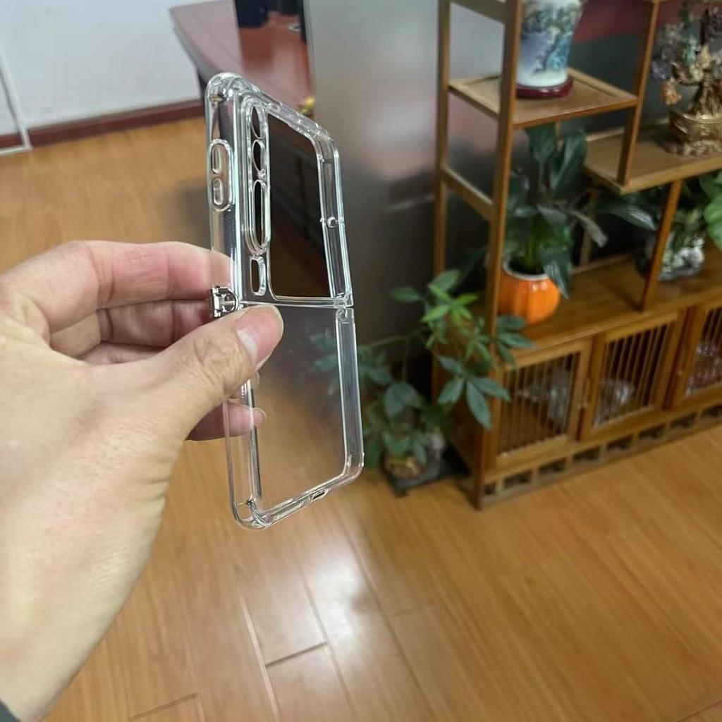 Huawei PuraX Transparent TPU Bracelet Case for Magic V2 Flip - Anti-Fingerprint.