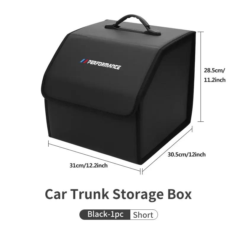 XJBN1 Car Sticker New For BMW Car Trunk Organizer Box Tailbox Stowing Tidying Storage Bag Accessories For BMW E70 E91 E30 G30 E53 M3 M