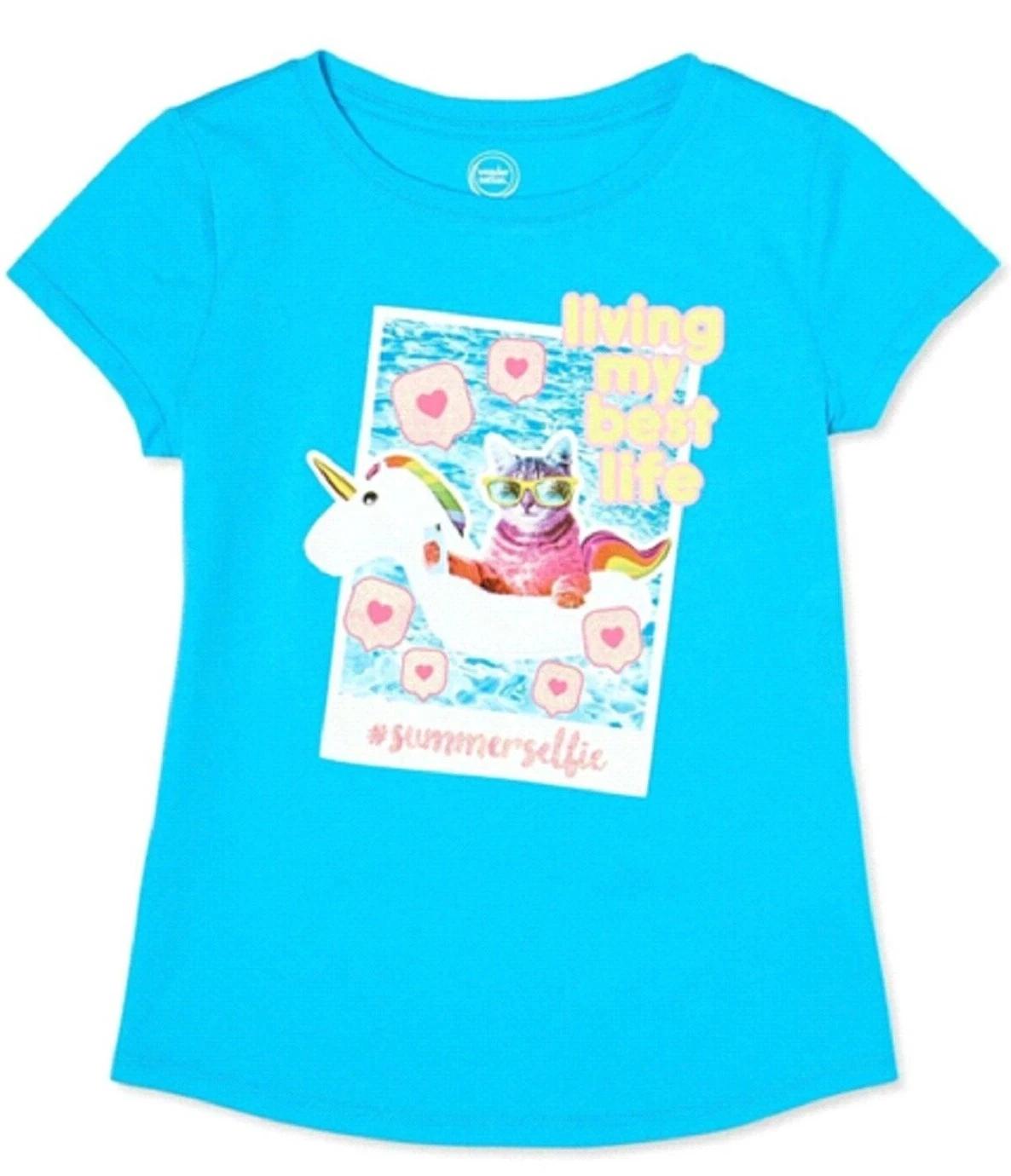 Living My Best Life #summerselfie Girls T-shirt - NWT S