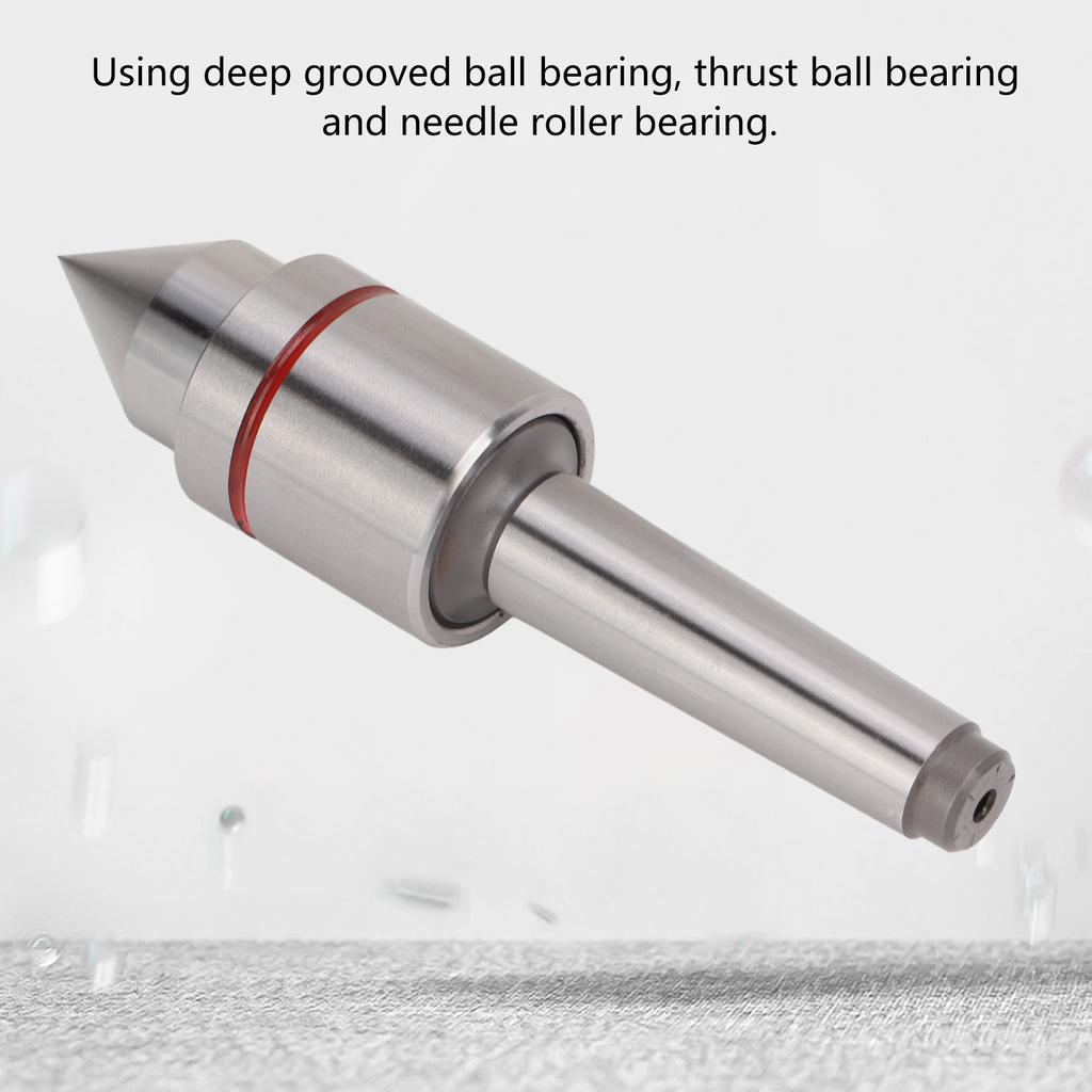 MT2 60 Degrees High Carbon Steel Turning Tip, Bearing, Accuracy 0.0002, Total Length 140mm for CNC Lathe