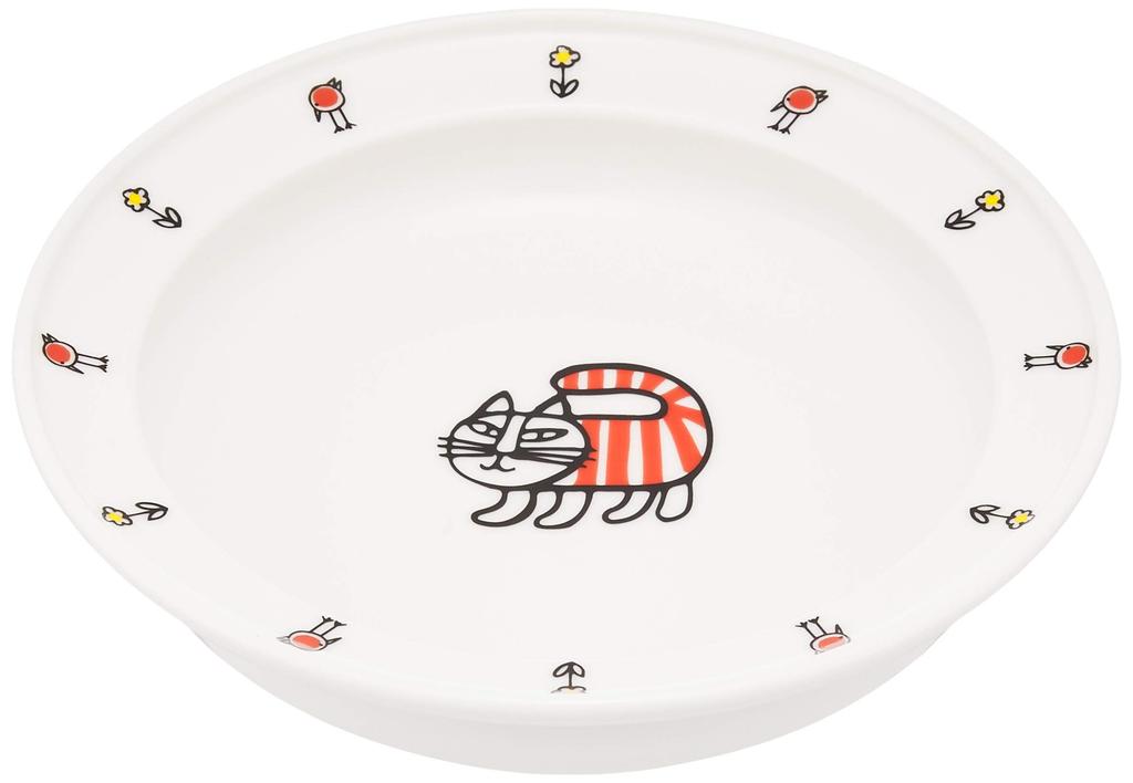 Yamaka Shoten Lisa Larson 14cm Universal Plate with Baby Mikey Design Dinnerware (Gift Box) Children's LL50-342