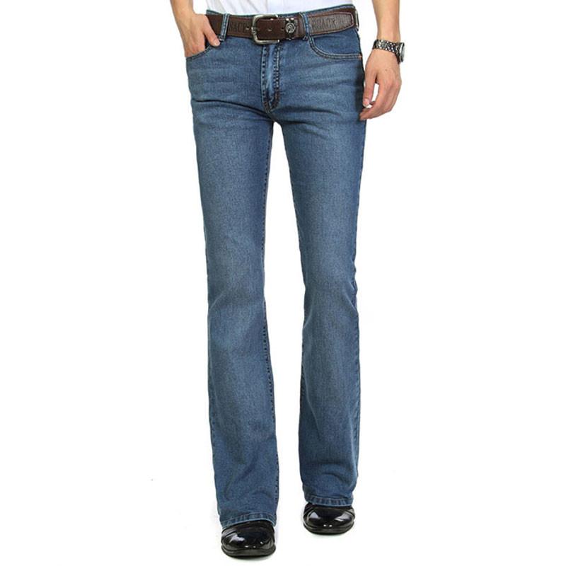 

Мужские расклешенные джинсы со средней талией Мужские расклешенные брюки Классические дизайнерские расклешенные джинсы 38