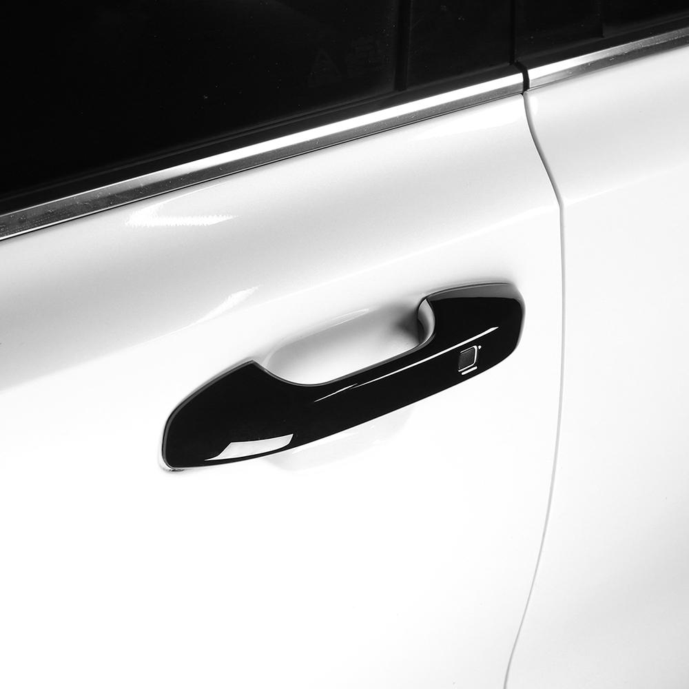 Car Exterior Accessories Touch/Button Style Carbon Fibre Gloss Black Exterior Door Handle Trim For Kia Sorento MQ4 2021-2026