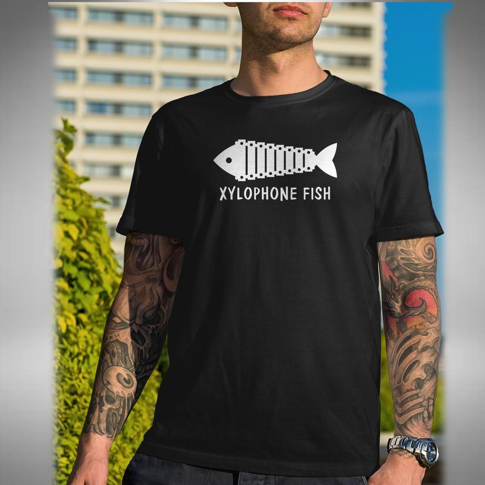

Xylophone Fish Men s T-Shirt Funny Richie and Eddie Bottom Inspired S