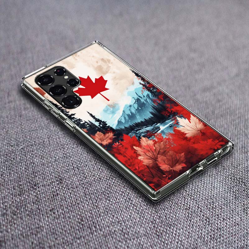 Kanada Nationales Fußballteam Logo Handyhülle Für Samsung Galaxy S24 S23 S21 S20 FE S22 S26 Ultra S25 Edge S10 Plus Hülle Klar