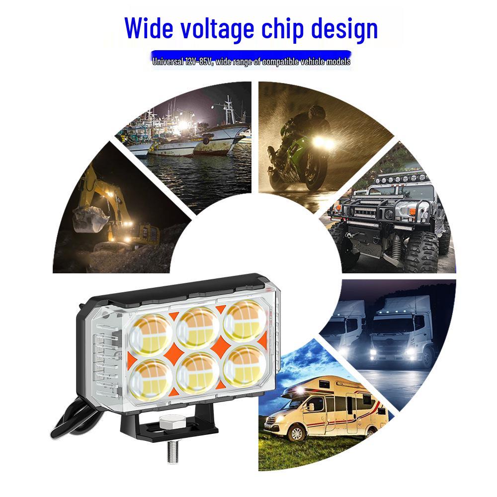 Motorcycle & Off-road LED Headlight: Cross-border Hot Selling, Modified Electric Vehicle LED Work & Warning Light