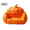 High Quality PLA Figurines 3D Printed Ghost Pumpkin Sofa Ornaments, Spooky Cute Halloween Desk Decor Tray, Haunted Modern Print Art House