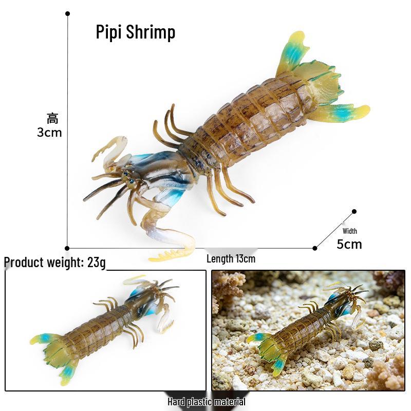 Ocean Crab Simulation Toy Set: Includes Hermit, Swimming, and Three-Spot Plastic Models