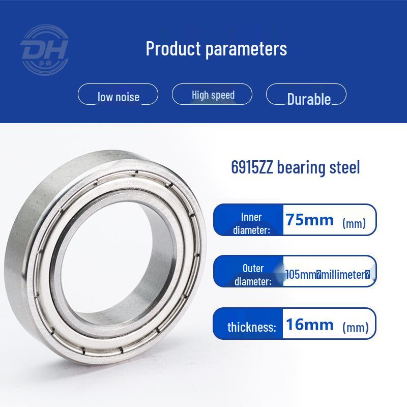 Ultra-Thin 6911-6919ZZ RS Deep Groove Ball Bearings