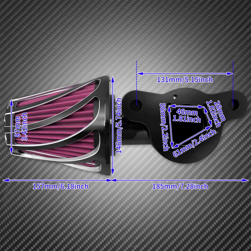 Motorcycle CNC Air Filter Intake Cleaner For Harley Softail Sportster XL 48 Touring Road King Street Glide Dyna Fat Boy Breakout
