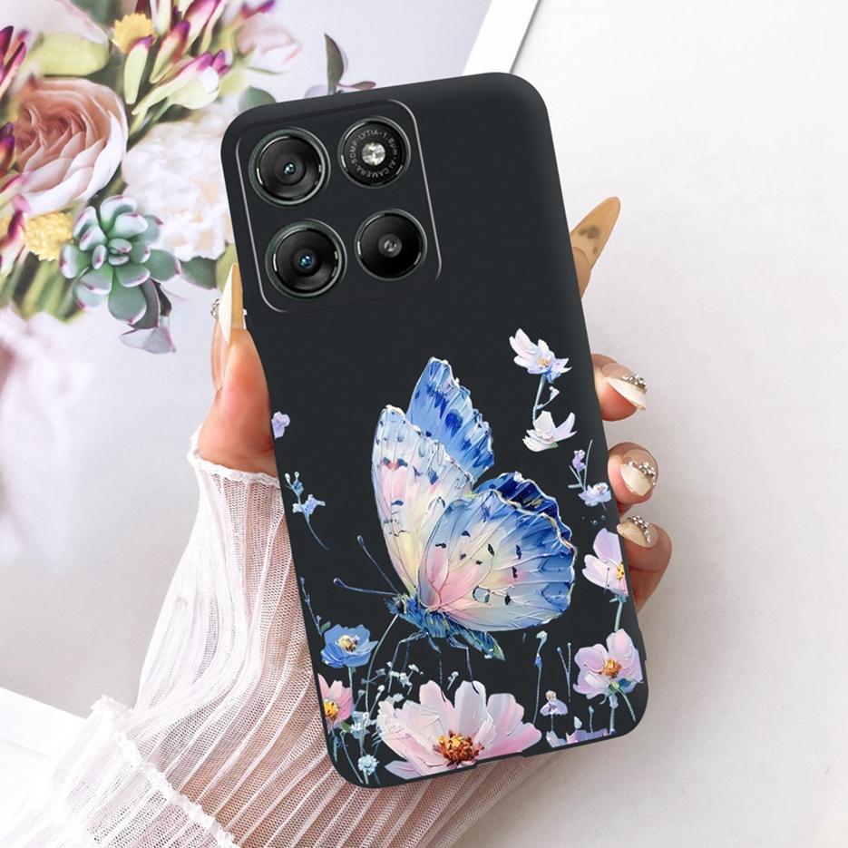 For Motorola Moto G15 Power Case Moto G17 Cute Love Heart Painted Cover Soft Silicone Case For Motorola G17 Power MotoG15 Fundas