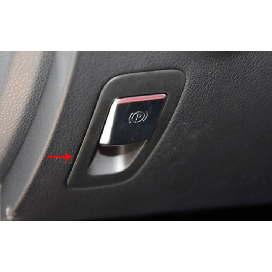 For Benz C-Class 2015-2021 Carbon Fiber Electronic Handbrake Frame Cover Trim 1*