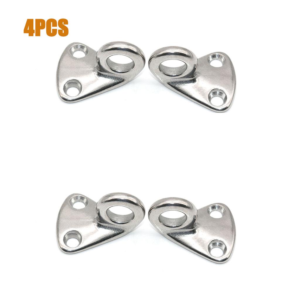 2/4/6/8Pcs Stainless Steel Boat Fender Hook With Closed Eye Fending Hooks Rope Traction Fender Hook Sailing Yacht Accessories