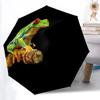 1pc Frog Treefrog Automatic Folding Umbrella Automatic Open/Close, 8-Rib Durable Frame, Compact Travel Umbrella Suitable033