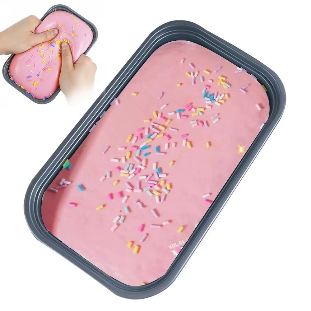 Slow Rising Sticky Box Cake Squishy Toy Super Soft Sensory Fidget Toy Cake Squeeze Toy  Hand Relax