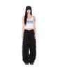 AAKAM Knee Pin-Tuck Taped Cargo Pants (Black)
