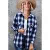 Women S Plaid Long Sleeve Loose Mid Length Shirt